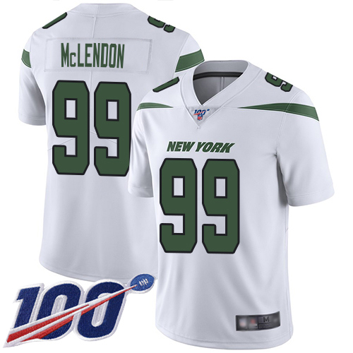 New York Jets Limited White Youth Steve McLendon Road Jersey NFL Football 99 100th Season Vapor Untouchable
